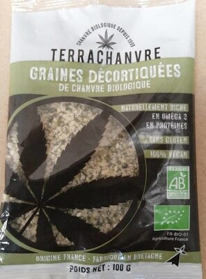 Graines décortiquées de chanvre biologique