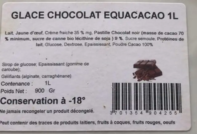 Glace chocolat