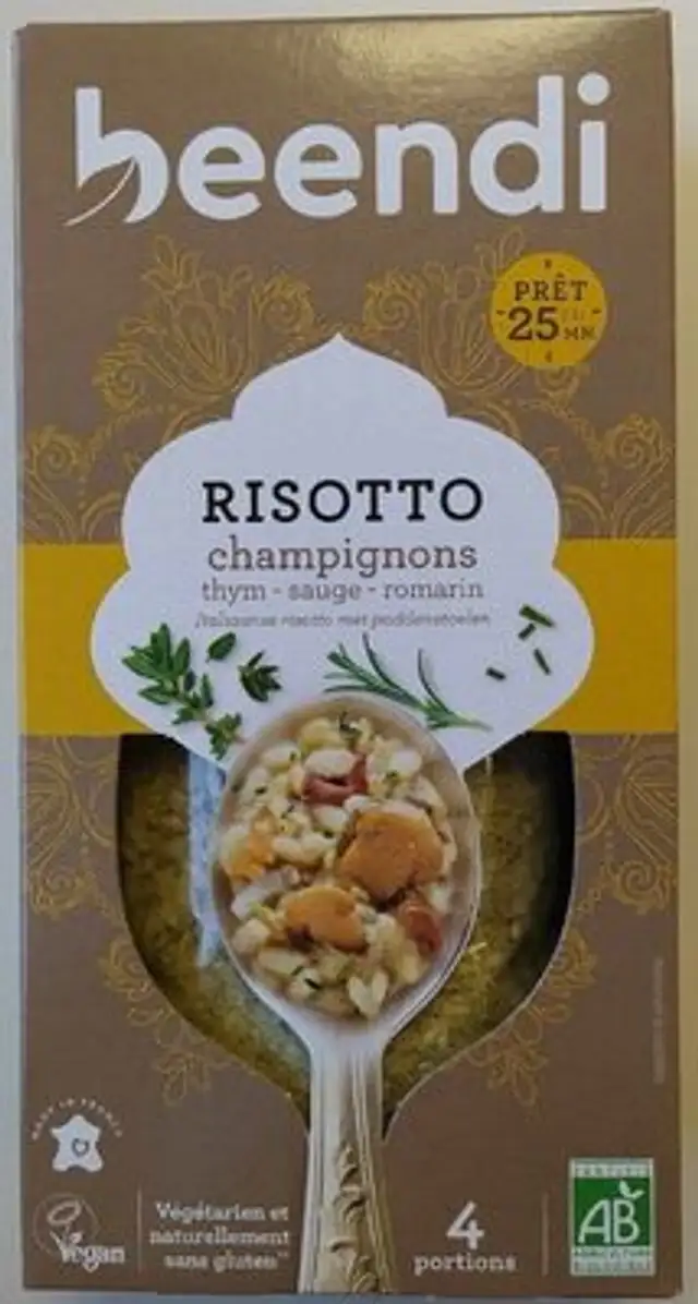 Risotto champignons, thym, sauge, romarin