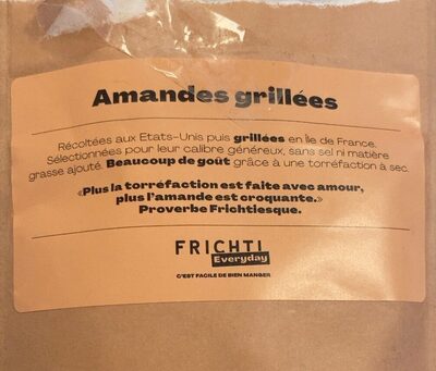 Amandes grillées front packaging
