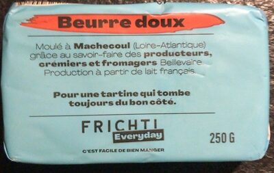 Beurre doux front packaging