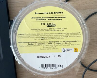 Arancino a la truffe