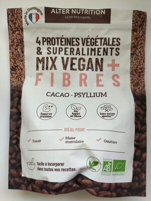 mix vegan + fibres - Cacao - Psyllium