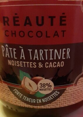 Pâte à tartiner noisettes et cacao