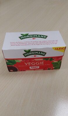 Hornimans VEGGIE Albahaca, Tomate, Frambuesa, Manzana, Té Rojo