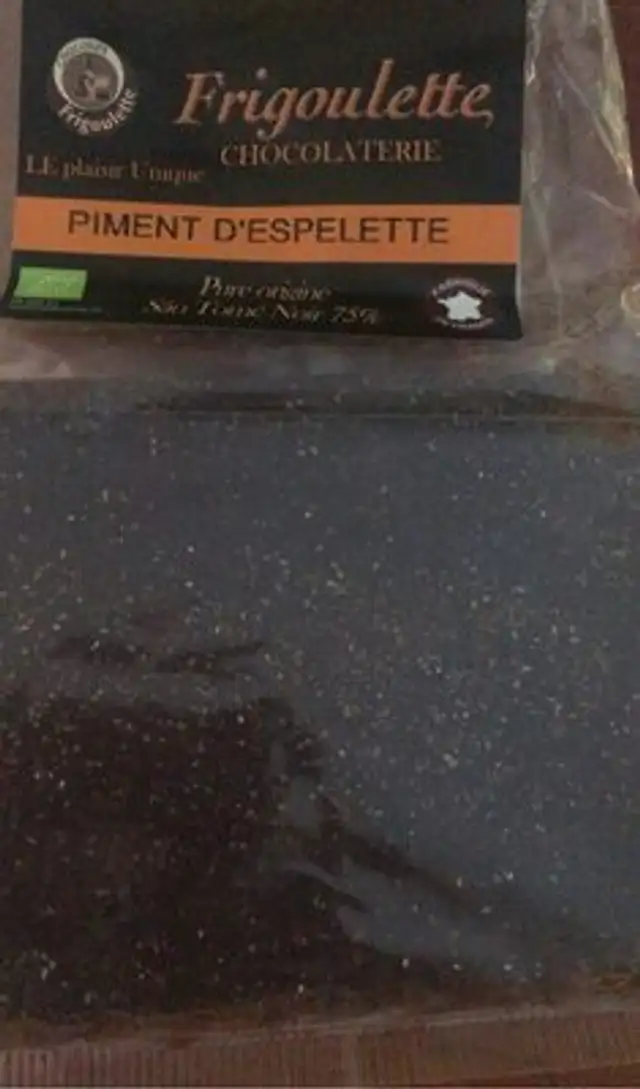 Chocolat noir Piment espelette front packaging