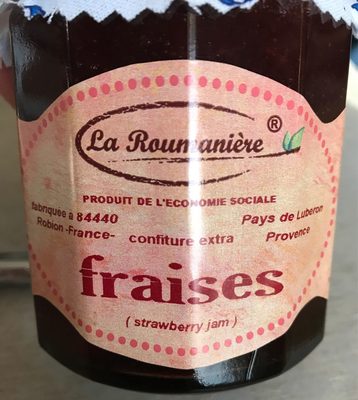 Confiture de Fraises front packaging
