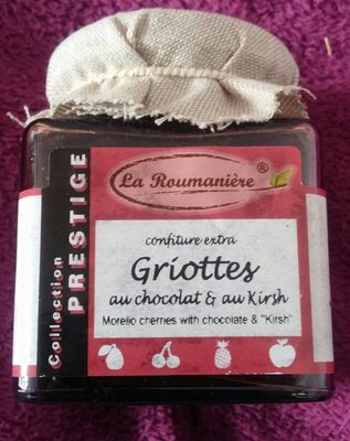 Confiture extra Griottes au chocolat et au Kirsh