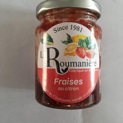 Confiture fraises au citron