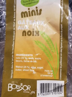 Mini gâteau aux noix