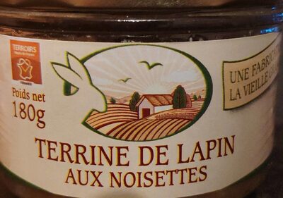 Terrine de lapin aux noisettes front packaging