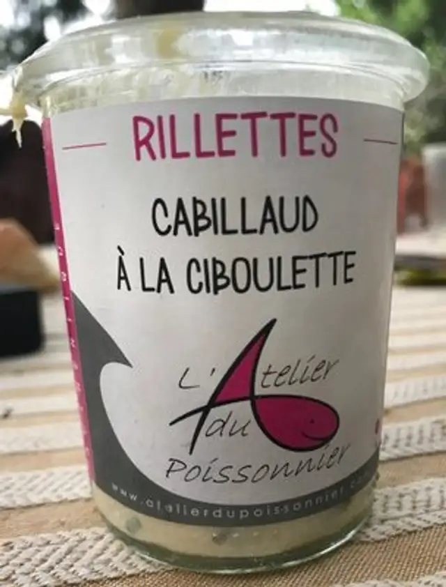Rillettes cabillaud a la ciboulette front packaging