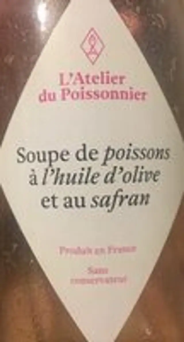Soupe de poisson a l'huile d'olive et au safran