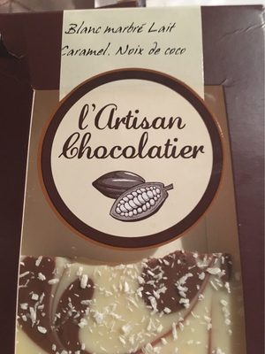 Blanc marbré lait caramel noix de coco