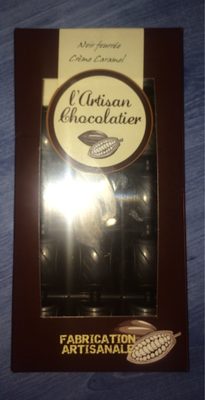 Chocolat noir fourré caramel