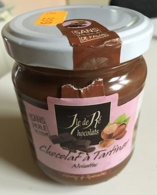 Chocolat a tartiner front packaging