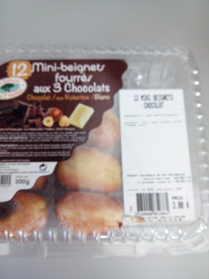 Mini beignets fourrés chocolat noisettes