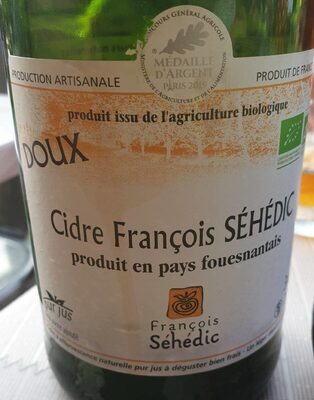 Cidre François SEHEDIC front packaging