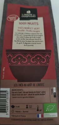 1001 nuits front packaging