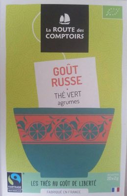 Thé vert agrumes, goût russe