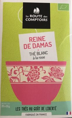 Thé Blanc à la rose front packaging