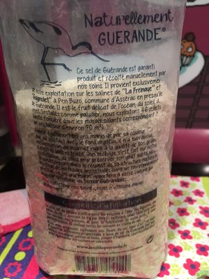 Sel de Guérande ingredients label