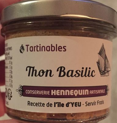 Tartinables Thon Basilic