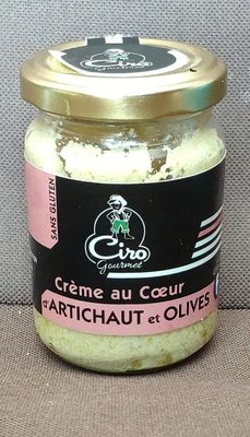 Crème au cœur d'artichaut et olives