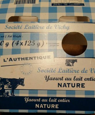 Yaourt au lait entier nature
