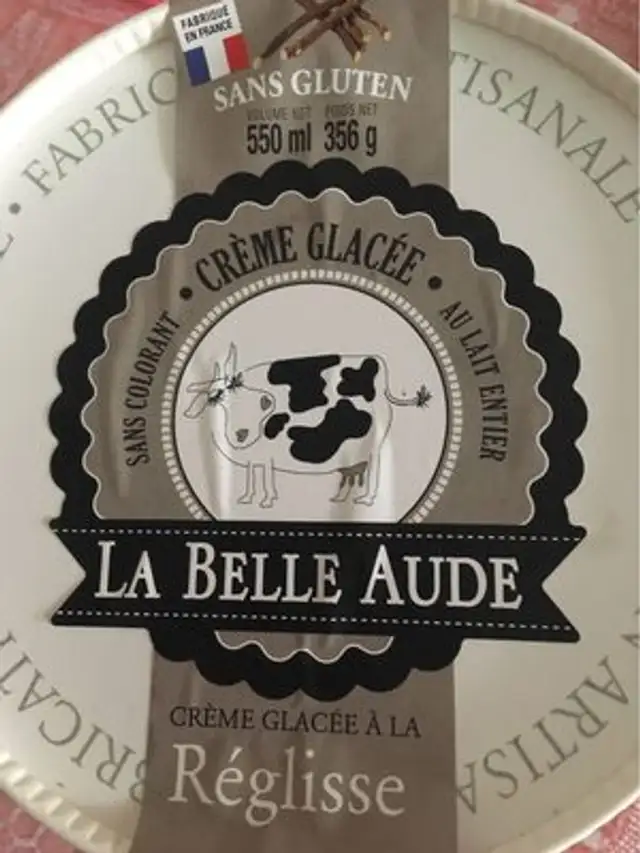 Crème glacée front packaging