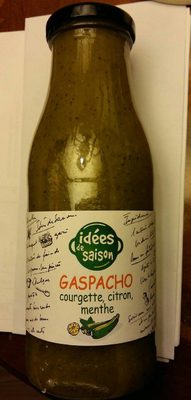 Gaspacho Courgettes citron menthe