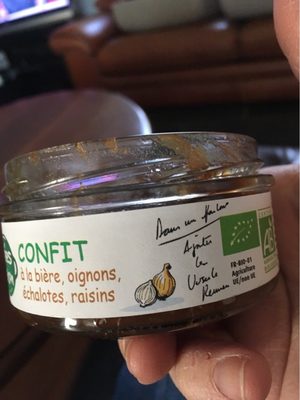 Confit biere oignon echalote raisin