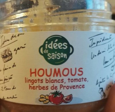 Houmous lingots blancs, tomates, herbes de Provence