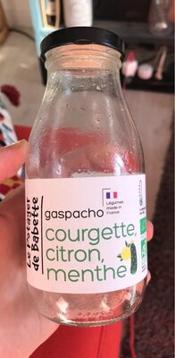 Gaspacho courgette, citron, menthe