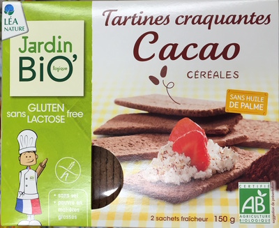 Tartines craquantes Cacao céréales