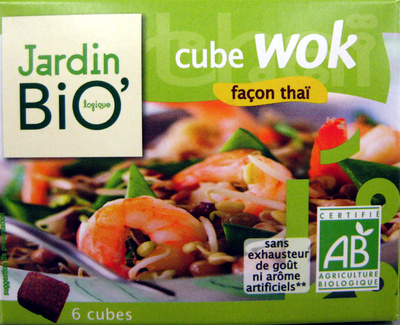 Bouillon cube wok façon thaï front packaging