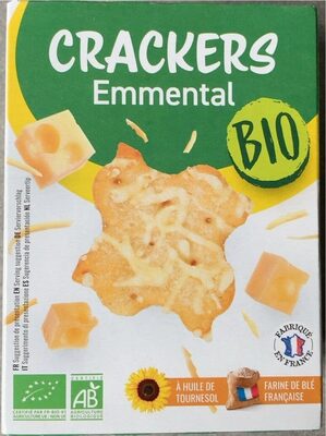 Crackers emmental cheese front packaging