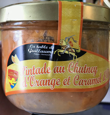 Pintade au Chutney d'Orange et Caramel d'Ail