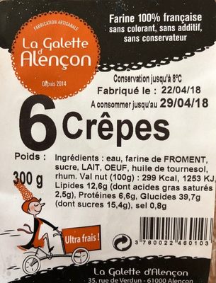 6 crêpes