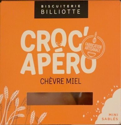 Croc'Apéro - Sablé salé au fromage de chèvre et au miel