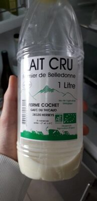 Lait cru front packaging