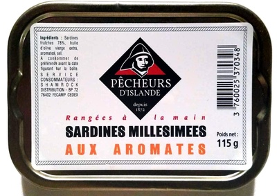 Sardines Millésimées aux aromates