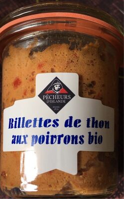 Rillettes de thon aux poivrons bio front packaging