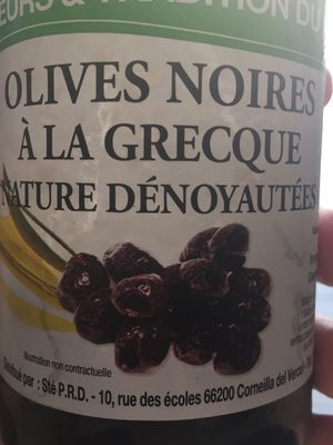 Olives noires a la grecque