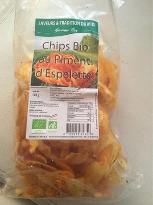 Chips bio au piment d'espelette