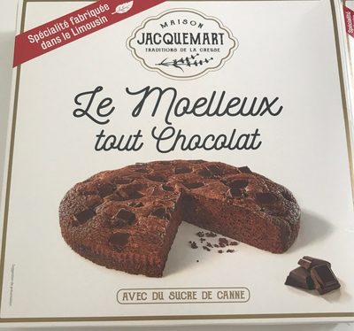Le moelleux tout chocolat front packaging