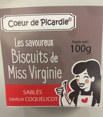 Sablés saveur coquelicot front packaging