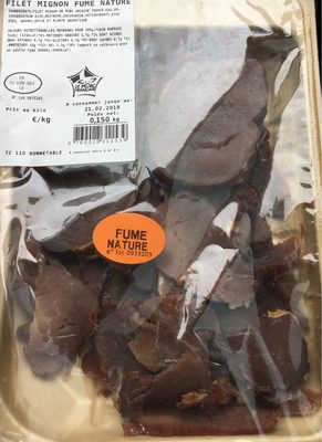 Filet mignon fumé nature 150g
