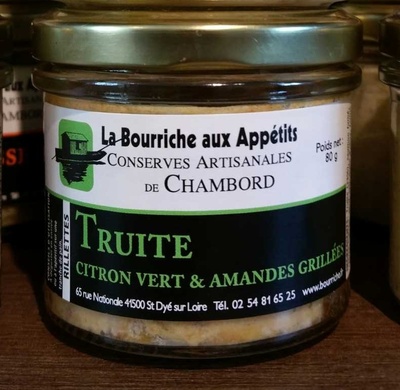 Rillettes Truite citron vert & amandes grillées