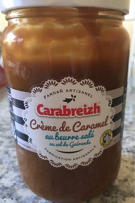 Crème de caramel au beurre salé front packaging